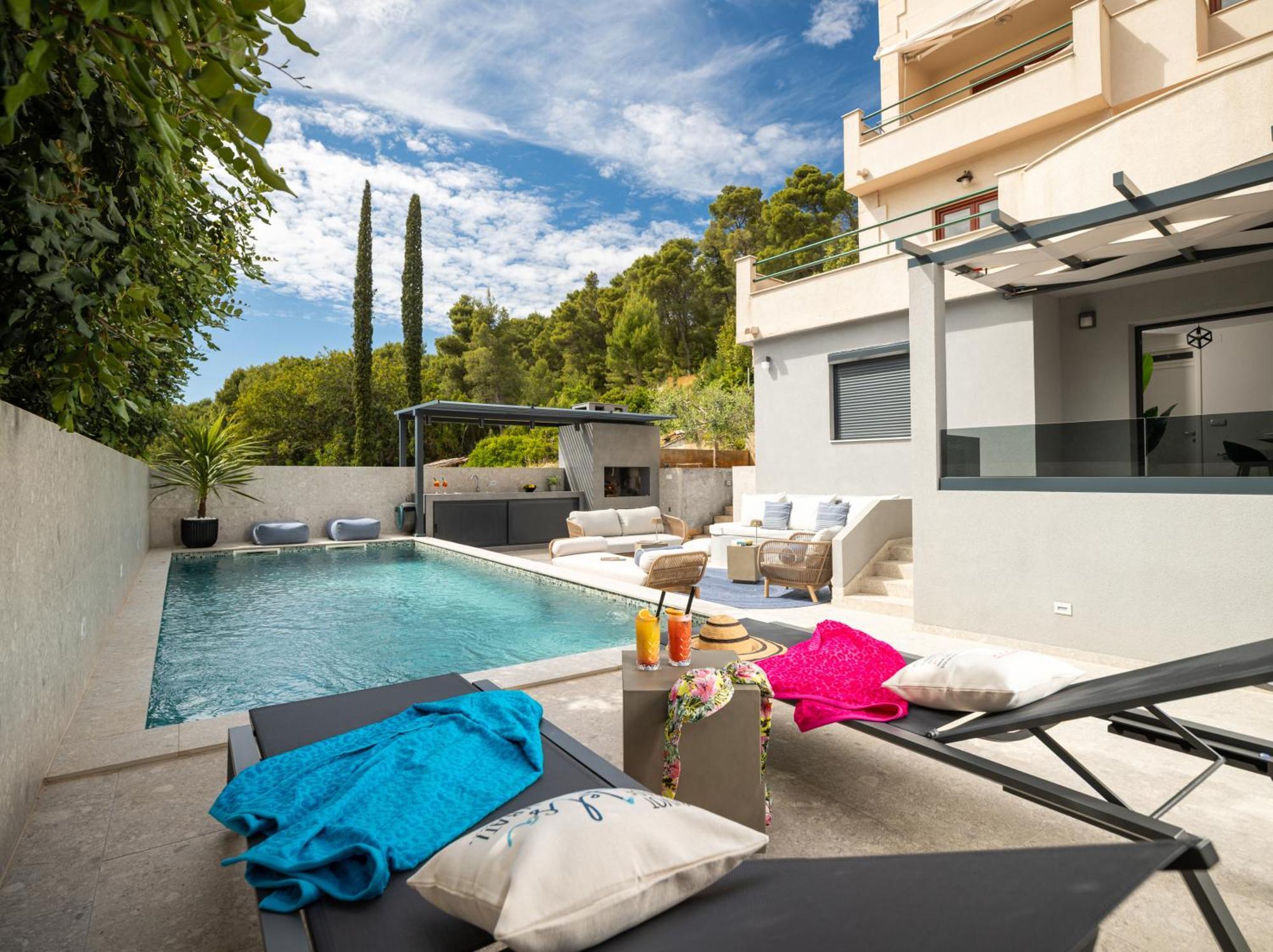 Apartments Belic With Pool Елса Экстерьер фото